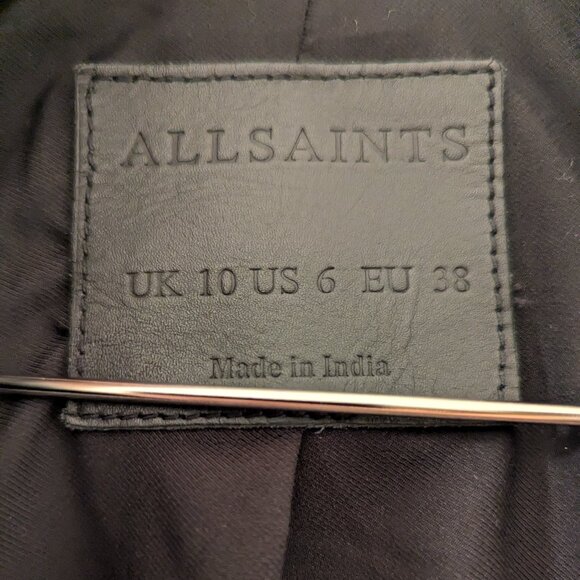 ALLSAINTS LEATHER MOTO JACKET - Picture 4 of 12